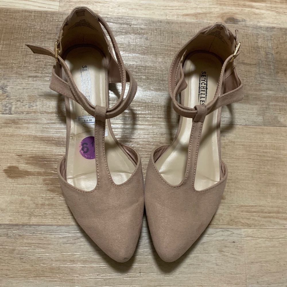 Blush Pink Pointy Flats